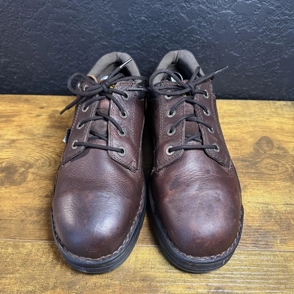 Wolverine DuraShocks W04373 Brown Leather Work Shoes Mens 11.5 M